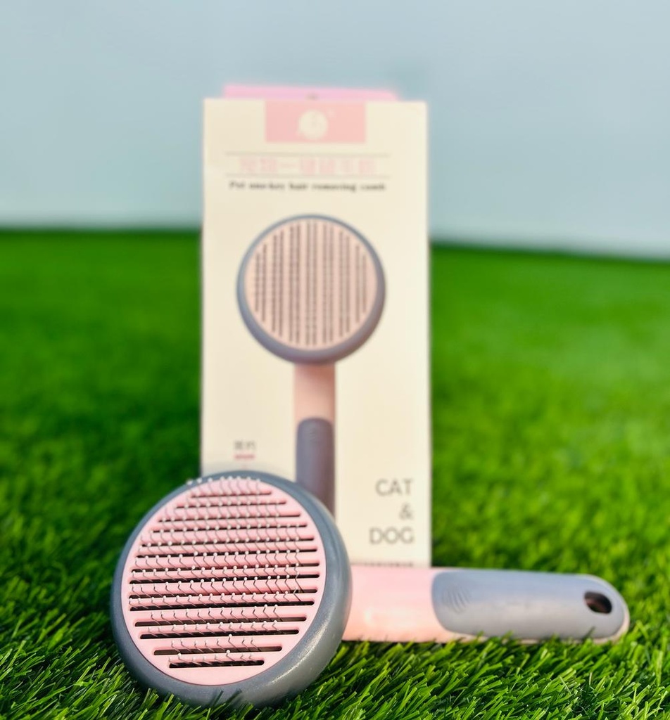 Cepillo Removedor Redondo Para Mascotas Colores Variados