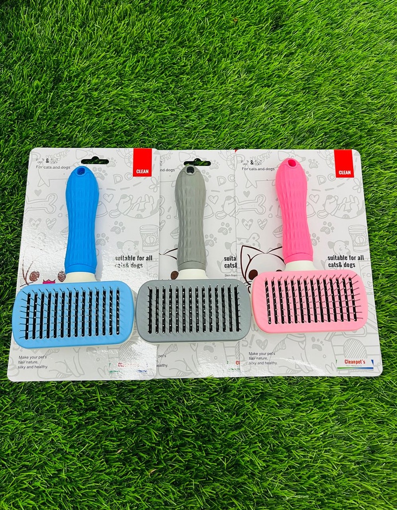 Cepillo Rectangular Removedor Cleanpets Para Mascotas Colores Variados