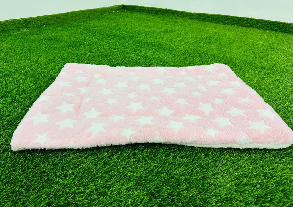 Cama Para Mascotas Color Rosado Con Estrellas 35cm X 50cm