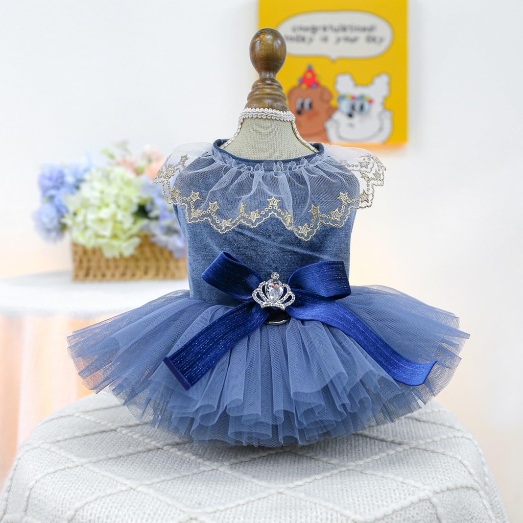 Vestido De Princesa Real Para Mascotas Talla M