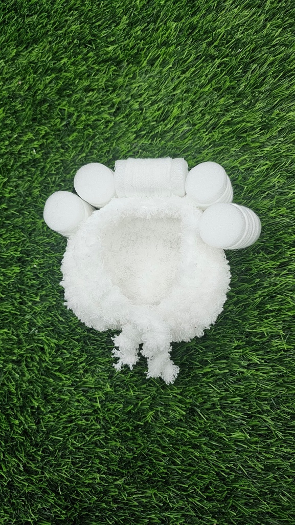 Peluca Para Gato De Rollos Blanco