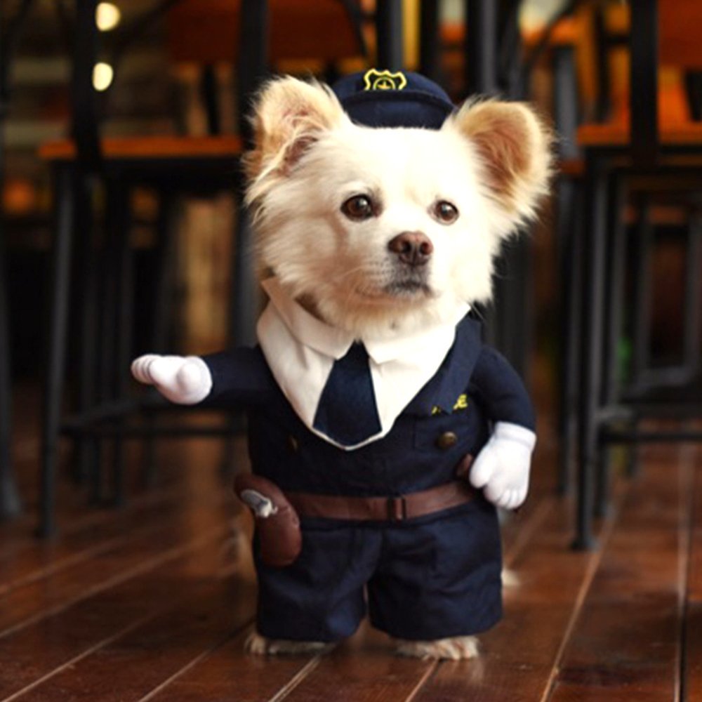 Disfraz De Policia Para Mascotas Talla L