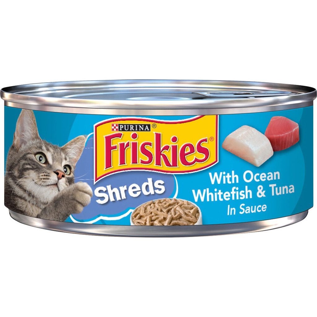 Purina Friskies Gravy Wet Cat Food  With Ocean Whitefish y Tuna In Sauce- 5.5oz