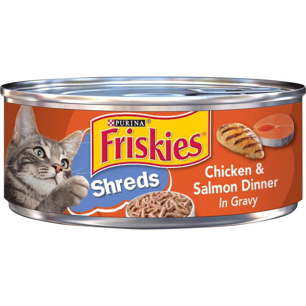 Purina Friskies Gravy Wet Cat Food Chicken & Salmon Dinner In Gravy- 5.5oz