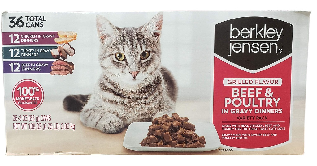 Comiida Enlatada Para Gatos Berkley 36 Unidades
