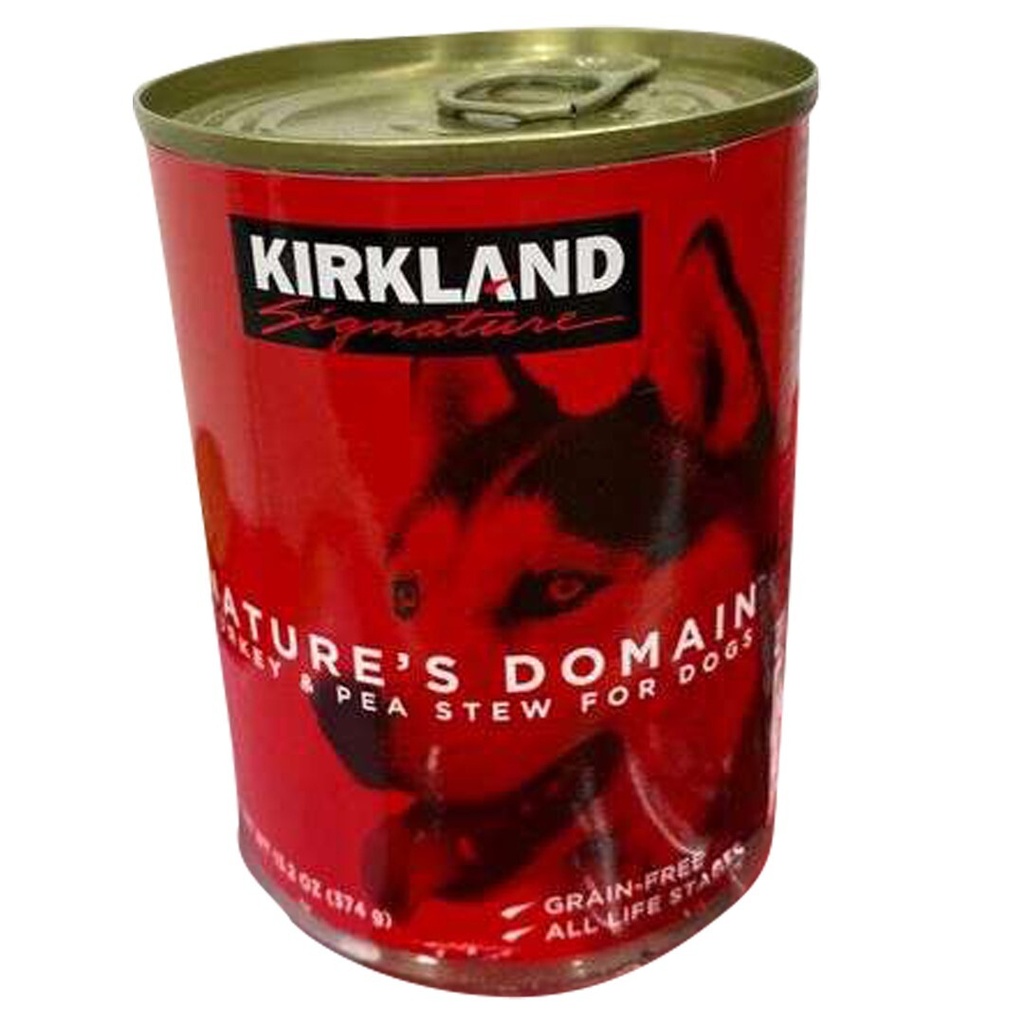 Kirkland Signature Natures Domain Turkey Comida Enlatada Para Perros 374 Gr