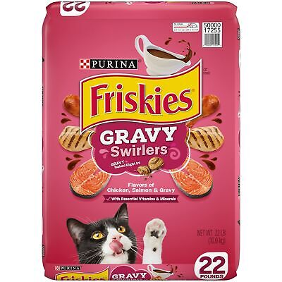 Purina Friskies Dry Cats Food Gravy Swirlers 22 Lb