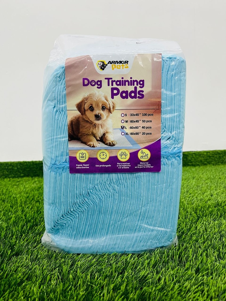 Almohadilla Para Mascotas Armor Pets 60*60 Talla L 40 Pcs