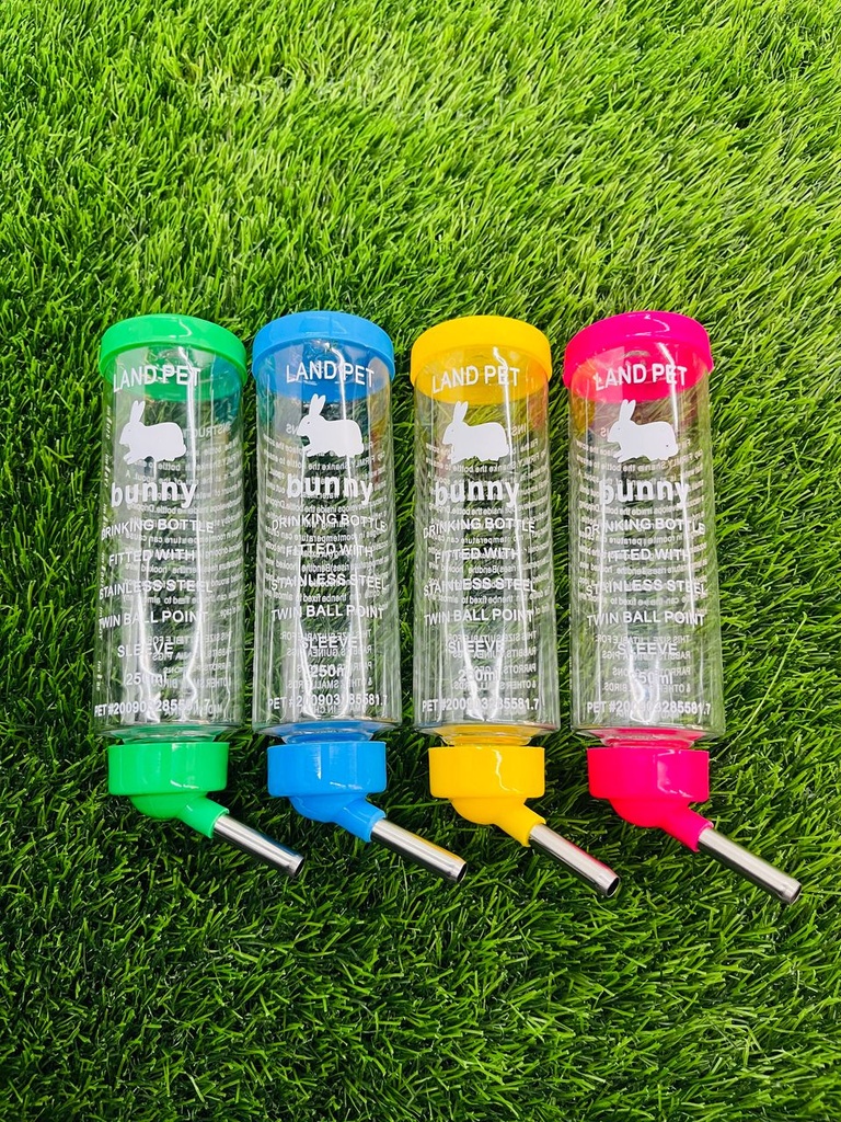 Bebedero Land Pet Para Conejos, Hamsters Y Aves Pequeñas De 250ml Colores Variados