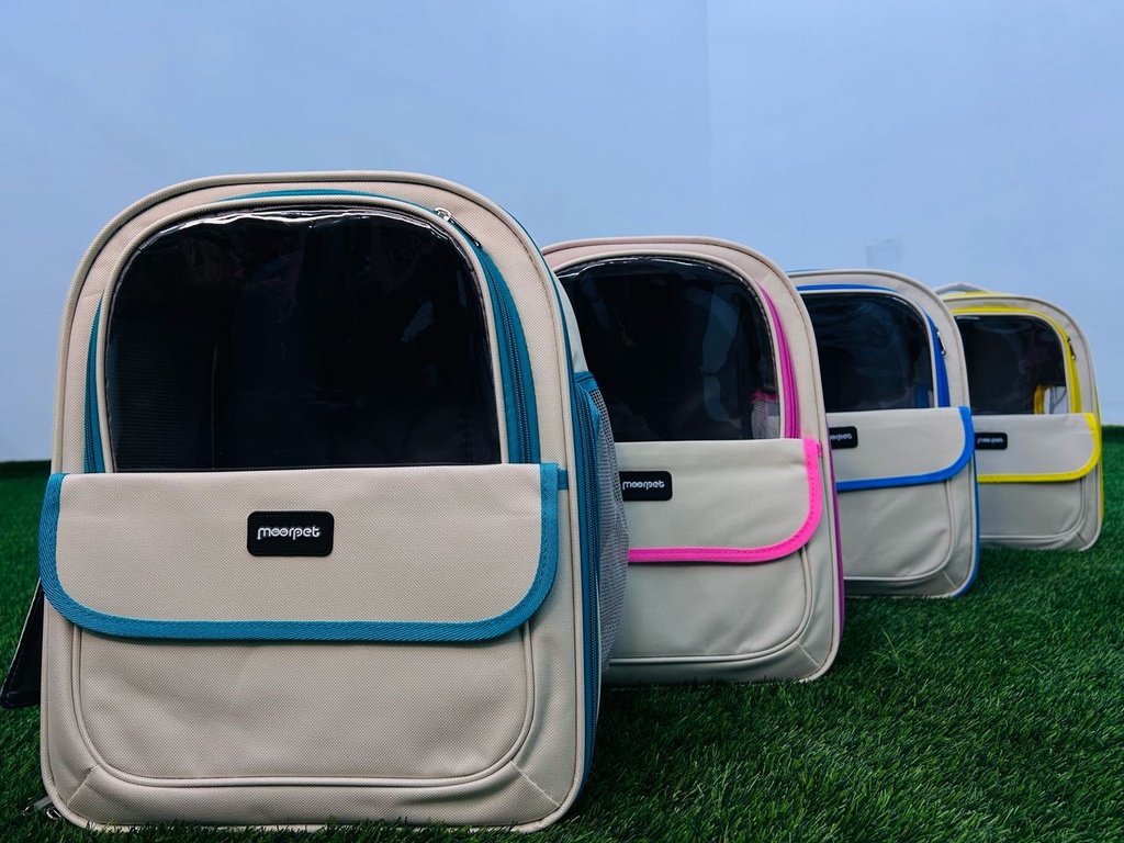 Bolso Moorpet Porta Mascotas Con Ventana Colores Variados