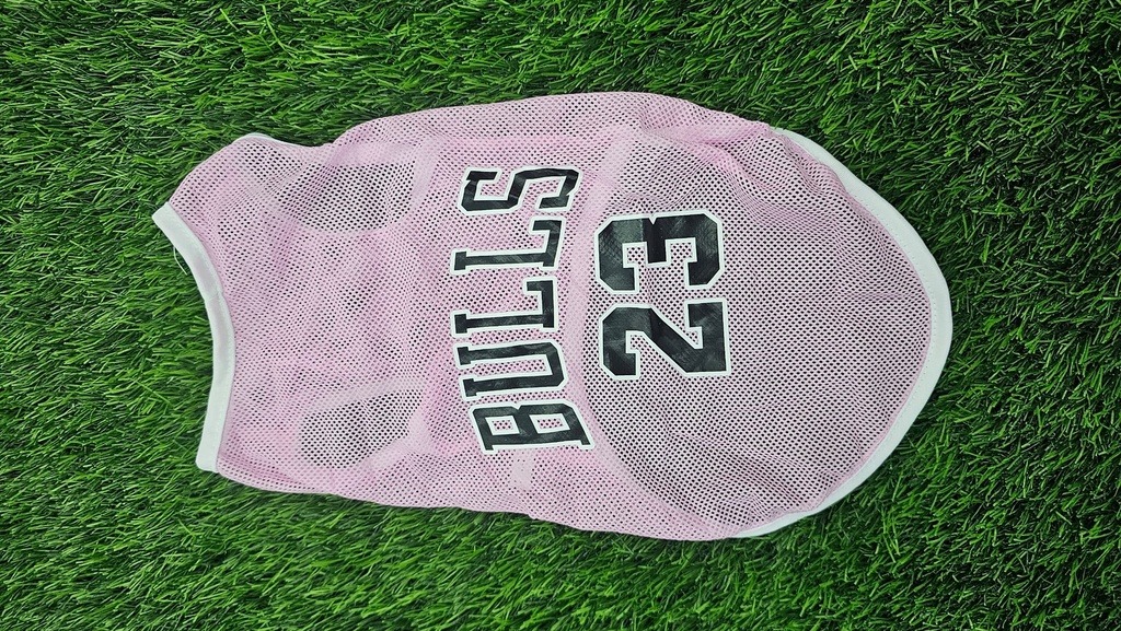 Camisa De Basketball Chicago Bulls Color Rosada Talla S