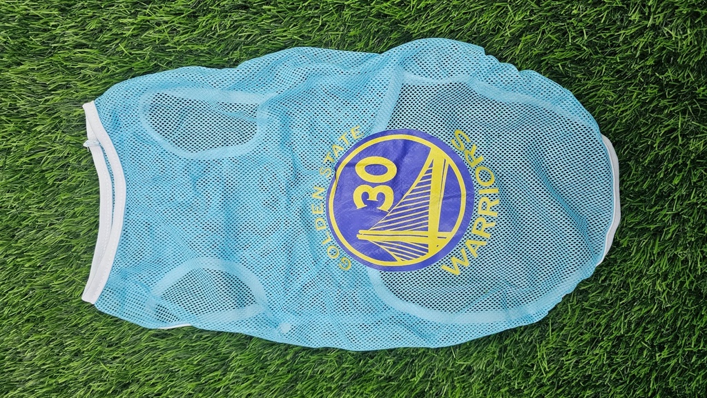 Camisa De Basketball Golden State Warriors Color Azul Claro Talla XXL