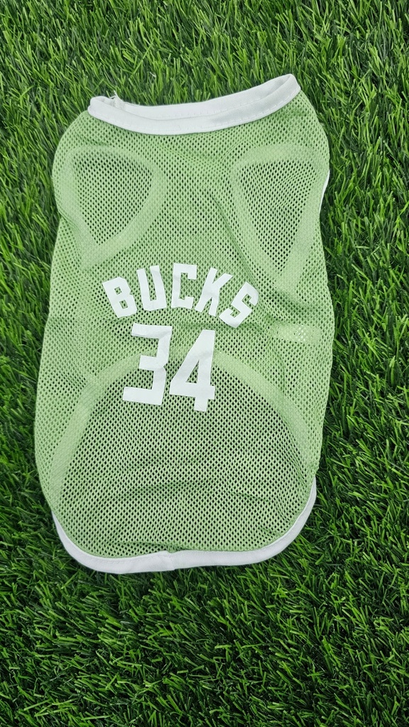 Camisa De Basketball Bucks Color Verde Talla XS