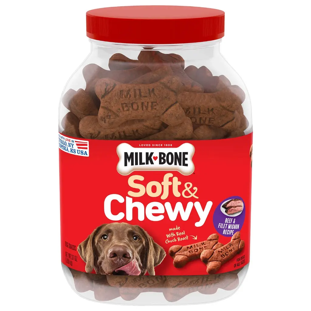 Milk Bone Bocadillos Para Perros Soft & Chewy 37 Oz / 1.04 Kg