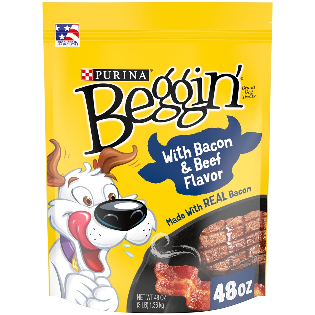 Purina Beggin Golosinas Para Perros Con Sabor A Tocino Y Carne 32 Oz