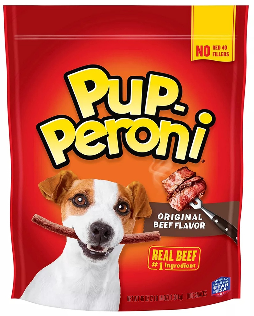 Pup-Peroni Snacks Para Perros Con Sabor A Carne 46 Oz / 1.30 Kg