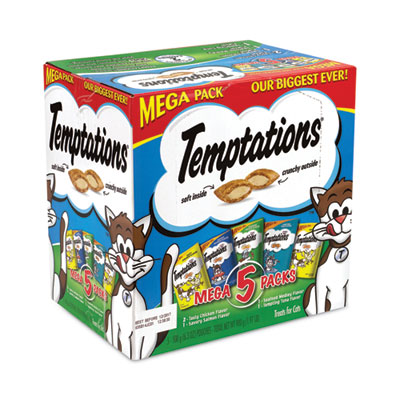 Temptations Cat Treats Mega Pack Comida Para Gatos 6.3 Oz / 5 Unidades
