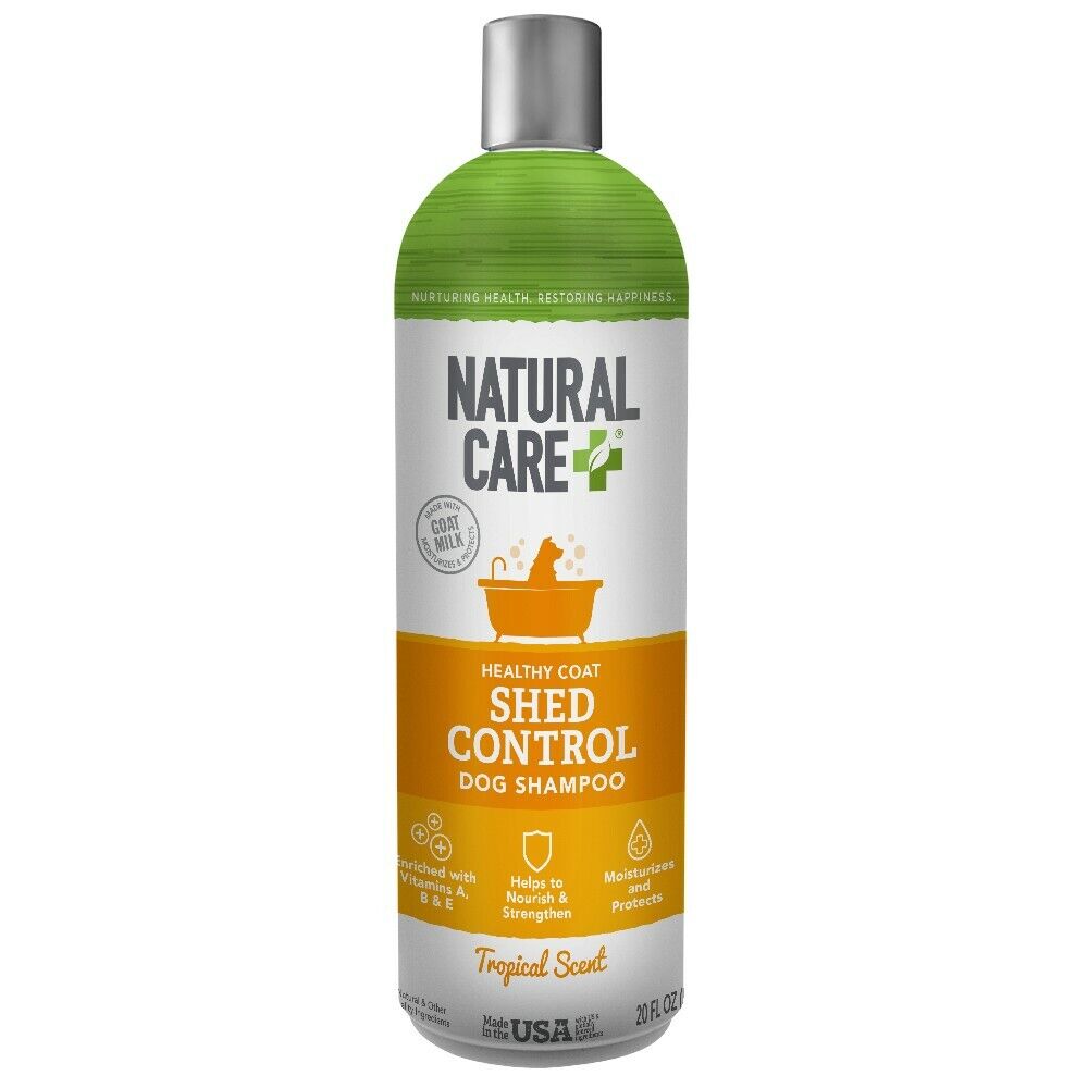 Natural Care Shed Control Dog Shampoo Tropical Scent 20 Oz