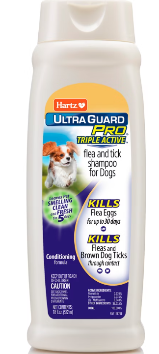 Hartz Ultra Guard Pro Triple Active Shampoo Para Perros 18 Oz