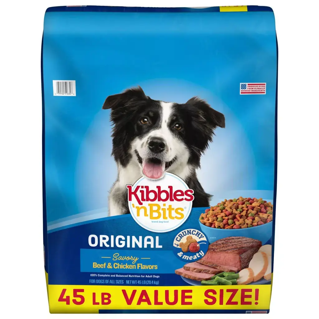 Kibbles 'N Bits Original Dry Dog Food, 45-Pound