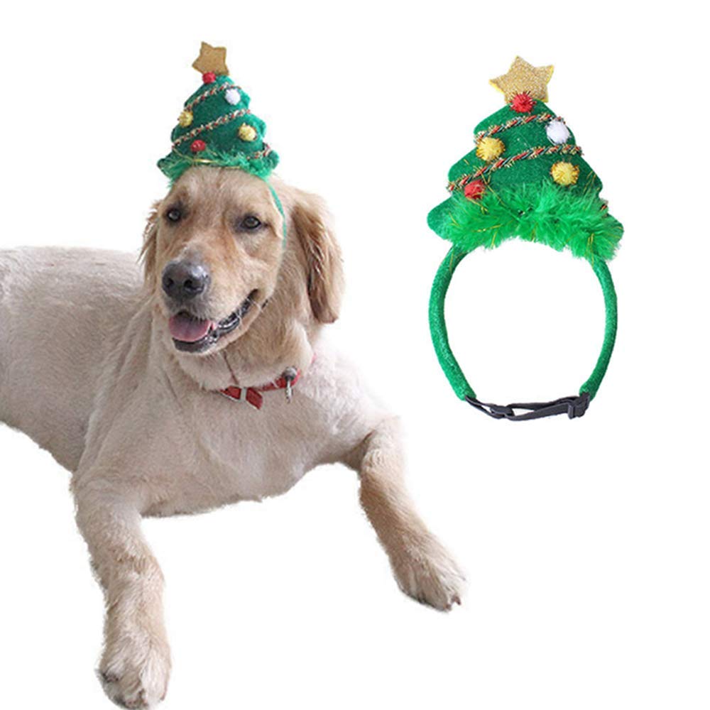 Diadema De Arbol De Navidad Para Mascotas Talla L