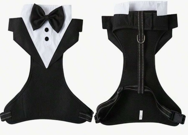 ROPA PARA MASCOTA TIPO BANDA PARA EL PECHO CON ESTILO TRAJE DE VESTIR TALLAS SURTIDAS