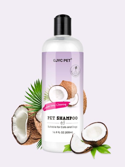 Gjyc Pet Shampoo De Coco Para Mascotas De 16.9 Oz / 500 Ml