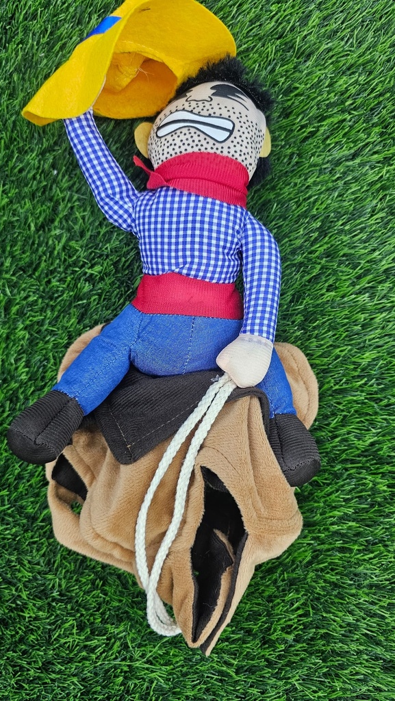 Disfraz De Perro Jinete Vaquero Para Mascotas Talla S