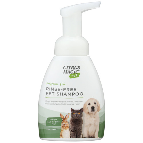 Citrus Magic Pet Rinse-Free Shampoo Para Mascotas 8 Oz / 236 Ml