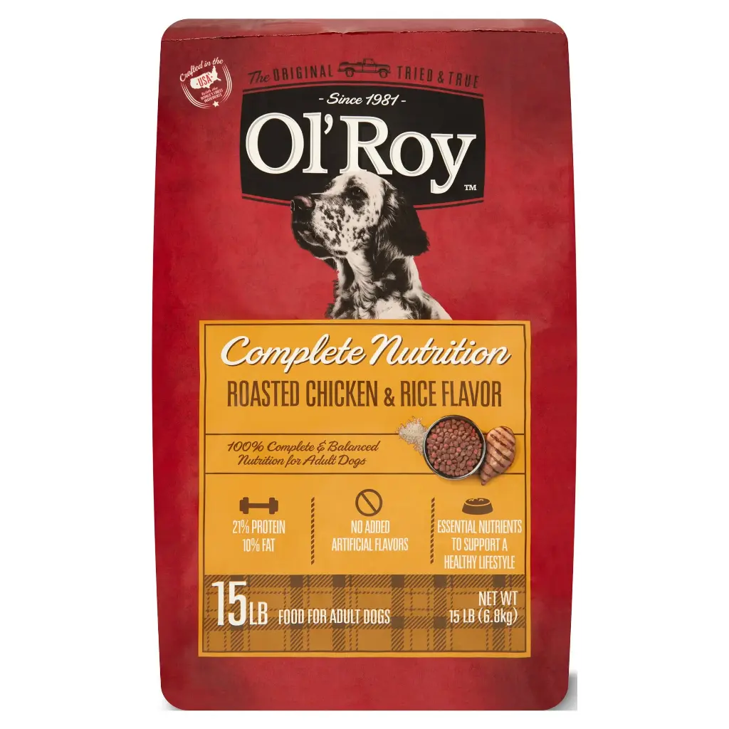 Ol Roy Alimento Nutritivo Para Perros Con Sabor A Arroz Y Pollo 46lbs 20.87kg