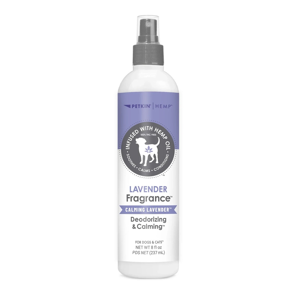 Petkin Spray De Lavanda Y Aceite De Cañamo Para Mascotas 8 Oz / 237 Ml