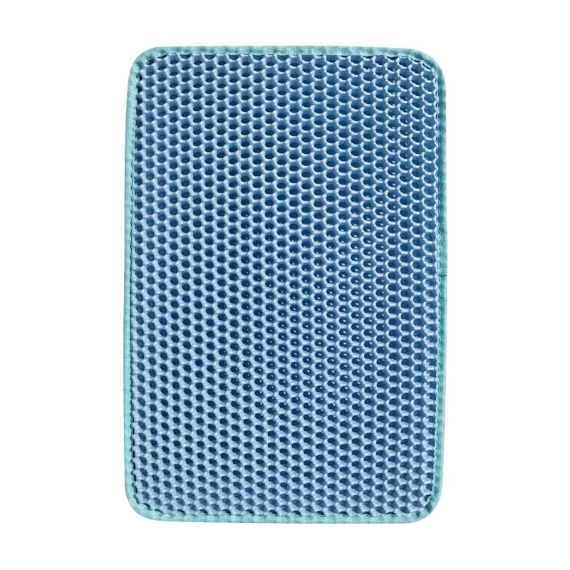 Estera De Arena Para Gatos Con Doble Capa Color Azul 30x45 Cm