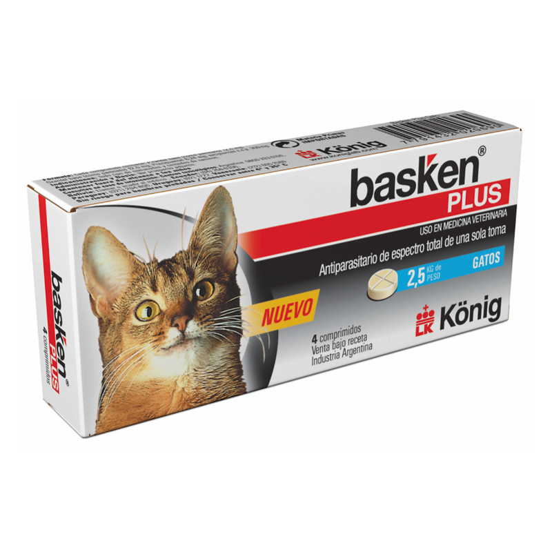 Konig Basken Plus Gato 10kg 4 Comprimidos