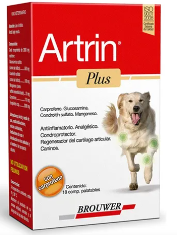 Quimio Vet Artrin Plus 18 Comprimidos