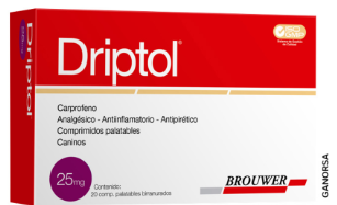 Quimio Vet Driptol 25mg 20 Comprimidos
