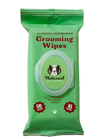 Natural Dog Grooming Wipes 50 Unidades XL