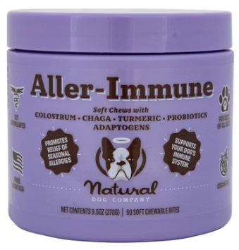 Natural Dog Aller Immune Suplemento 90ct