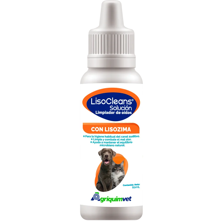 Agriquimvet Lisocleans Limpador De Oidos 60ml