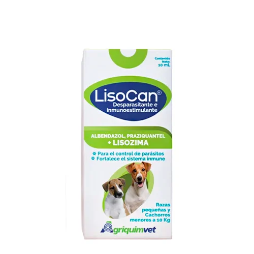 Agriquimvet Lisocan Cachorros 10ml Hasta 10kg