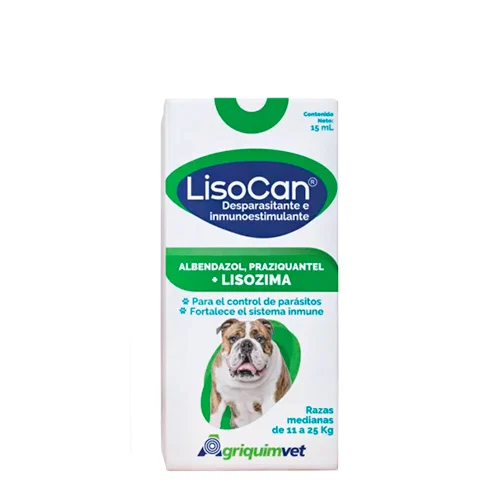 Agriquimvet Lisocan Razas Medianas 15ml 10-25kg