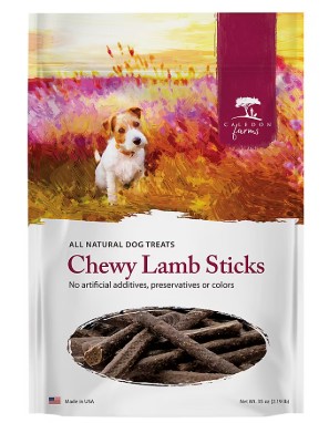 CALEDON FARMS CHEWY LAMB STICKS PALITOS DE CORDERO PARA MASCOTAS 35 OZ