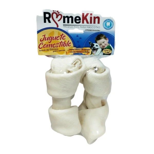 Hueso Natural Comestible Para Perros De 2 Unidades