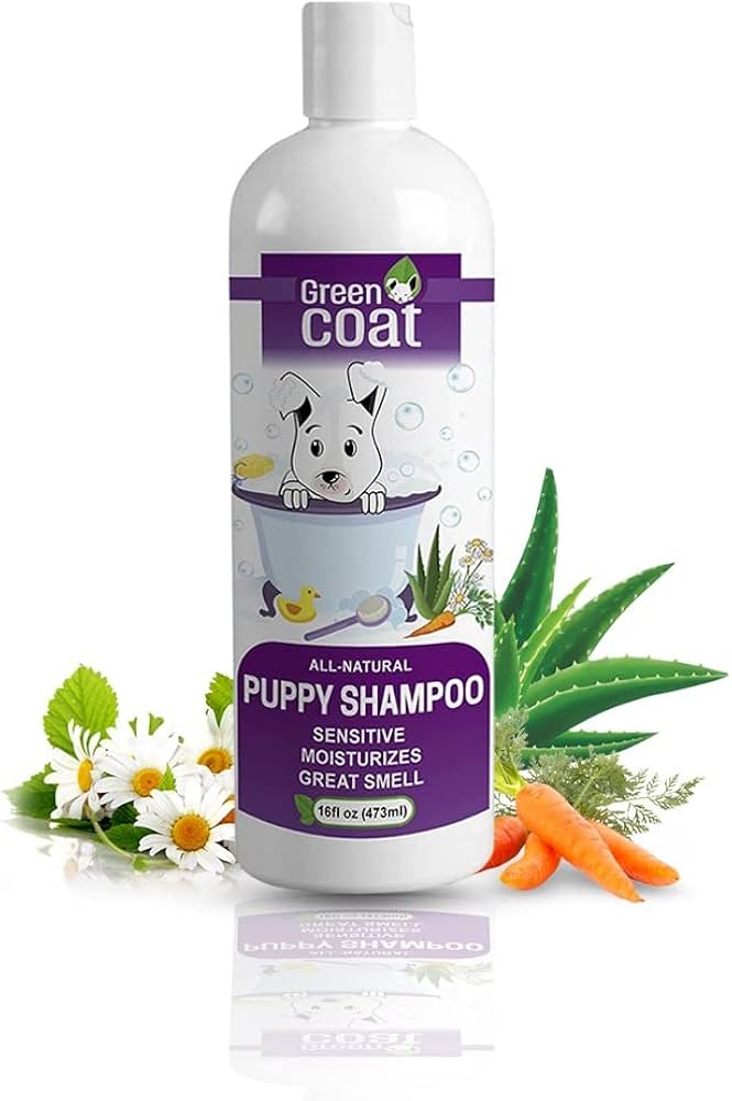Green Coat Shampoo Para Perros Cachorros 473ml