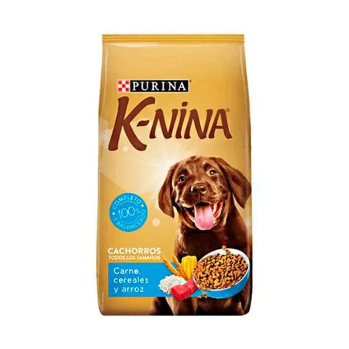 Perrarina K-Nina Para Perros Cachorro Todas Las Razas Sabor A Carne, Cereal Y Arroz 2kg