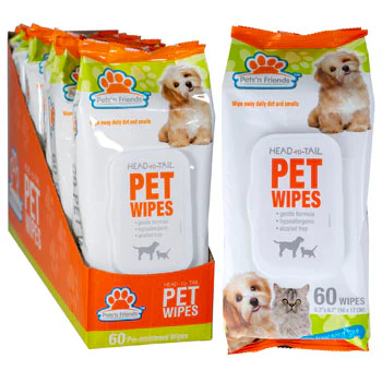 Pets N Friends Toallitas Humedas Para Mascotas 60 Unidades
