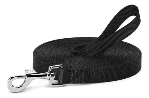  CORREA PARA MASCOTAS LISA COLOR NEGRO 