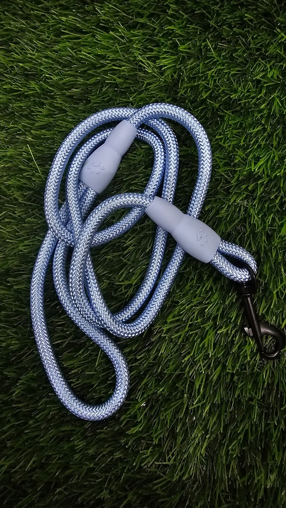  CORREA REDONDA PARA MASCOTAS AZUL CLARO 