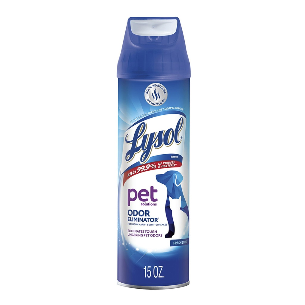 Lysol Pet Spray Eliminador De Olores Fresh Scent 15 Oz