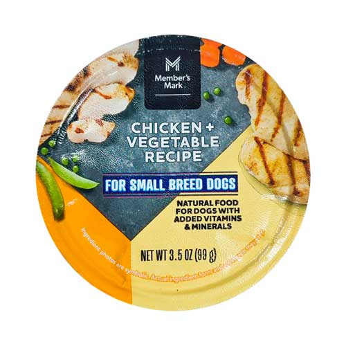 Alimento Humedo para Perros Pollo con Vegetales Members Mark 99g