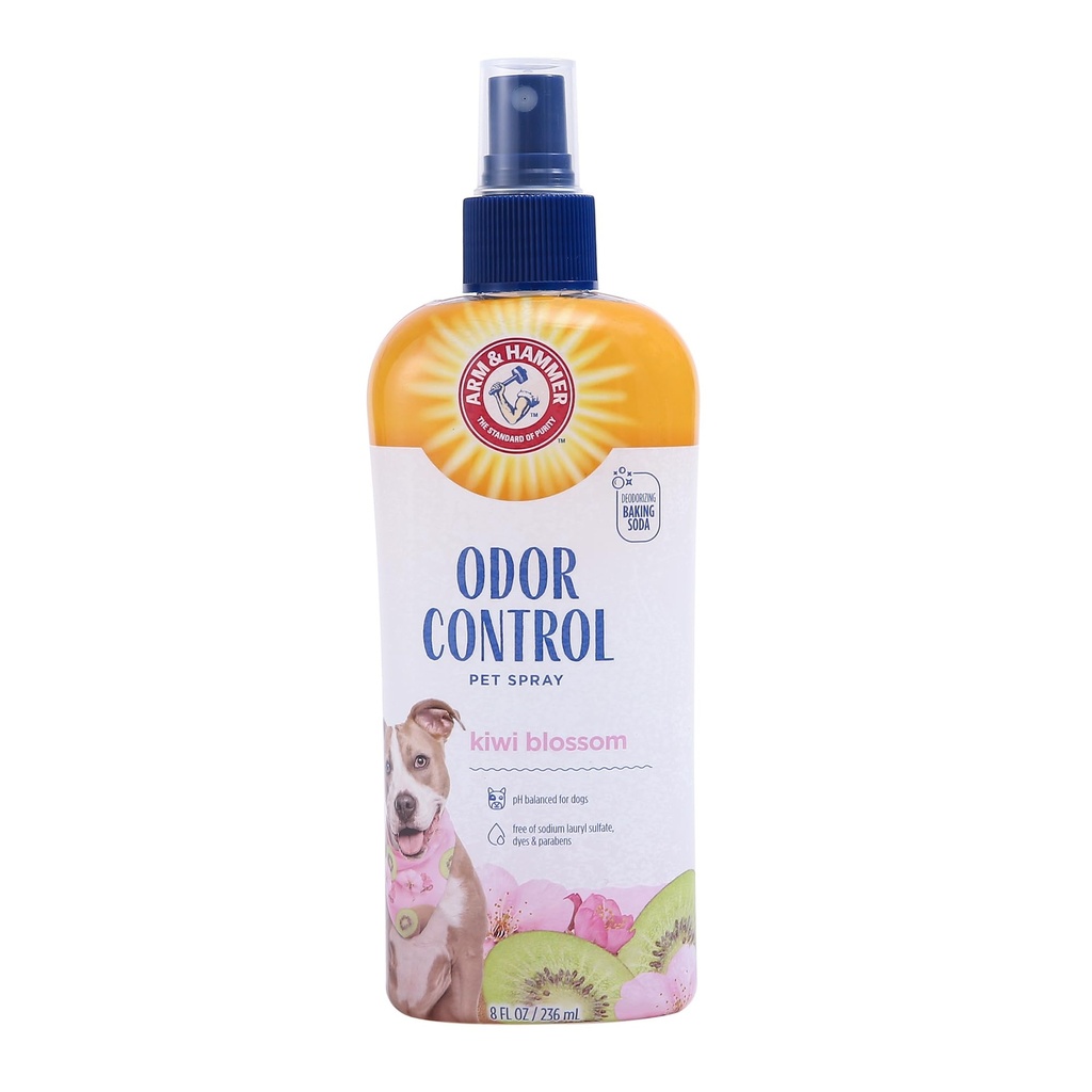 Arm and Hammer Spray para mascotas Super Desodorizante Para Perros Kiwi Blossom 8 Oz